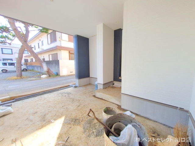 埼玉県蕨市北町２丁目の新築戸建て外構写真 2025年7月17日撮影