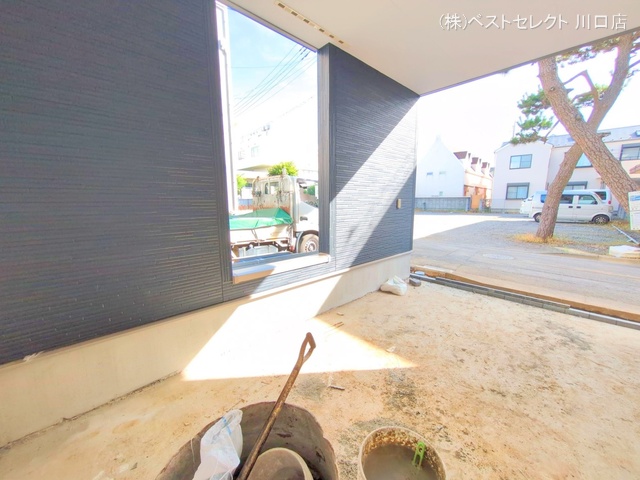 埼玉県蕨市北町２丁目の新築戸建て外構写真 2025年7月17日撮影