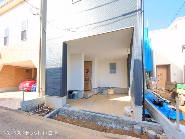 埼玉県蕨市北町２丁目の新築戸建て外構写真 2025年7月17日撮影