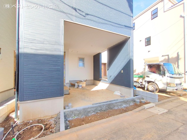 埼玉県蕨市北町２丁目の新築戸建て外構写真 2025年7月17日撮影