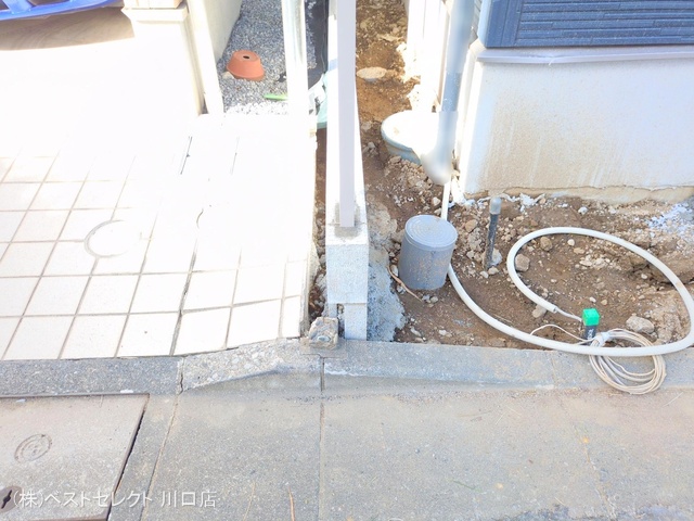 埼玉県蕨市北町２丁目の新築戸建て外構写真 2025年7月17日撮影