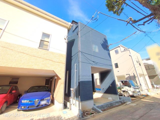 埼玉県蕨市北町２丁目の新築戸建て外構写真 2025年7月17日撮影