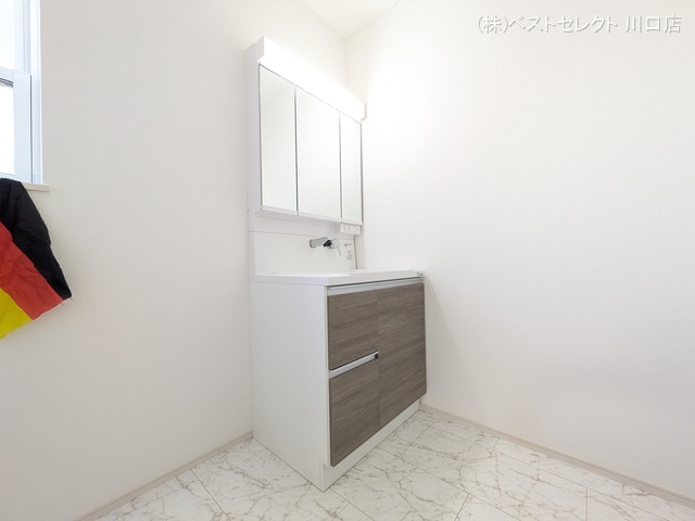 埼玉県蕨市北町２丁目の新築戸建て洗面所写真 2026年2月2日撮影