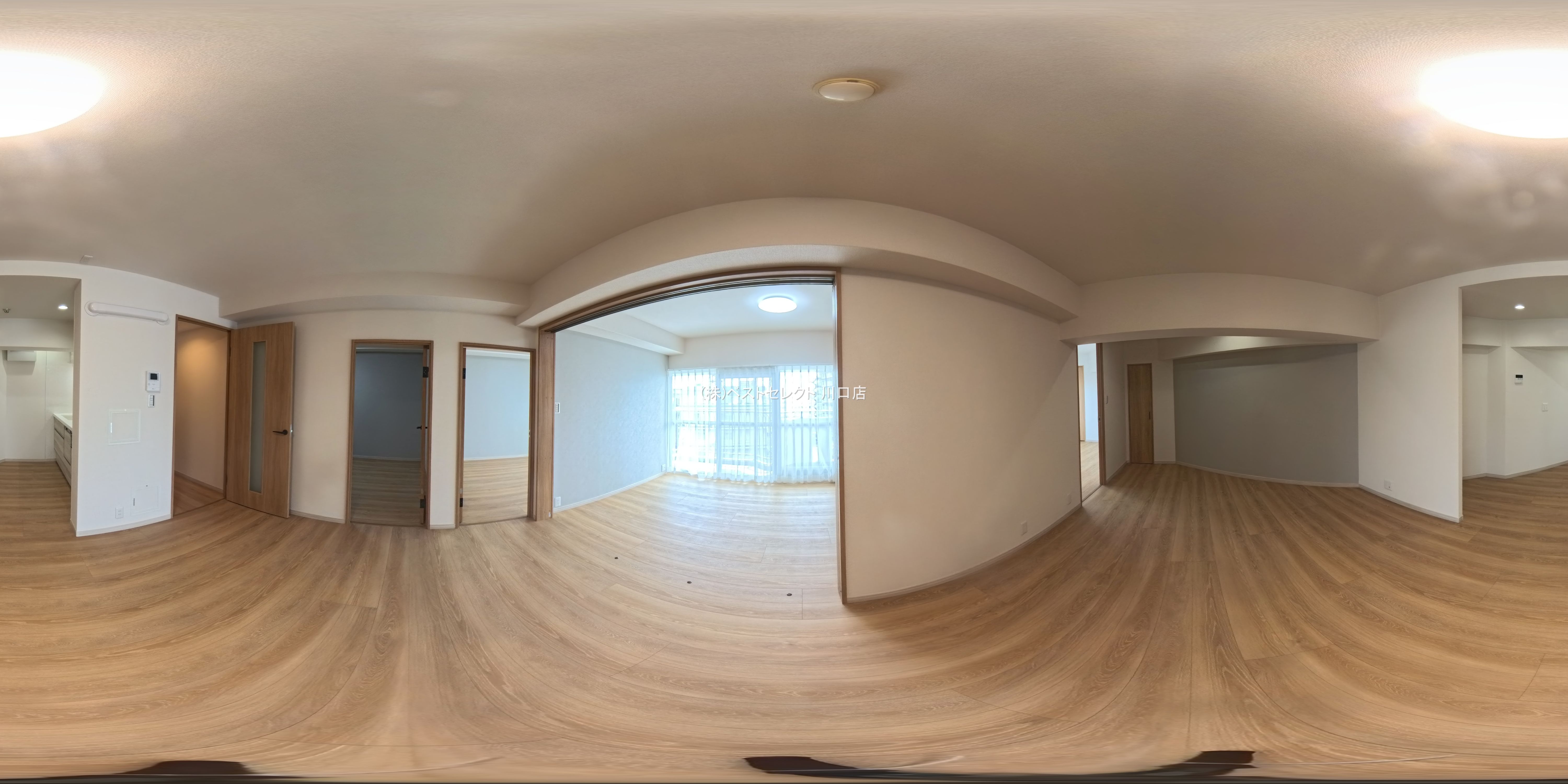 埼玉県蕨市北町５丁目のマンション『ストークマンション南浦和』パノラマ（リビング）写真 2025年7月7日撮影