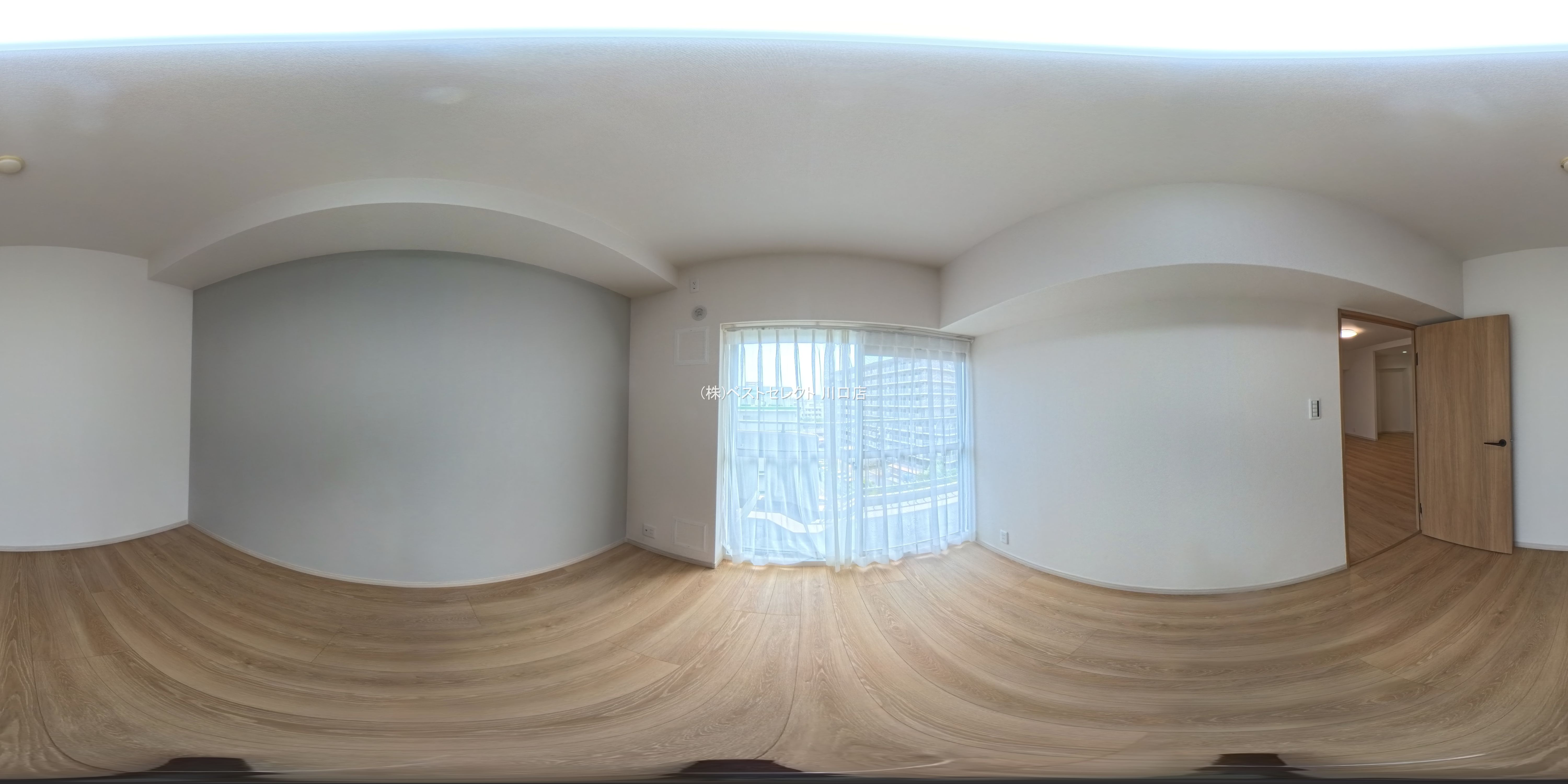 埼玉県蕨市北町５丁目のマンション『ストークマンション南浦和』パノラマ（居室サブ）写真 2025年7月7日撮影