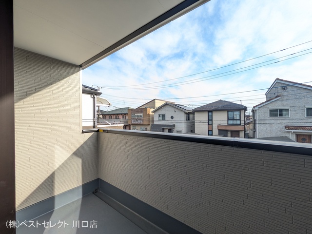 埼玉県川口市戸塚境町の新築戸建てバルコニー写真 2025年12月22日撮影