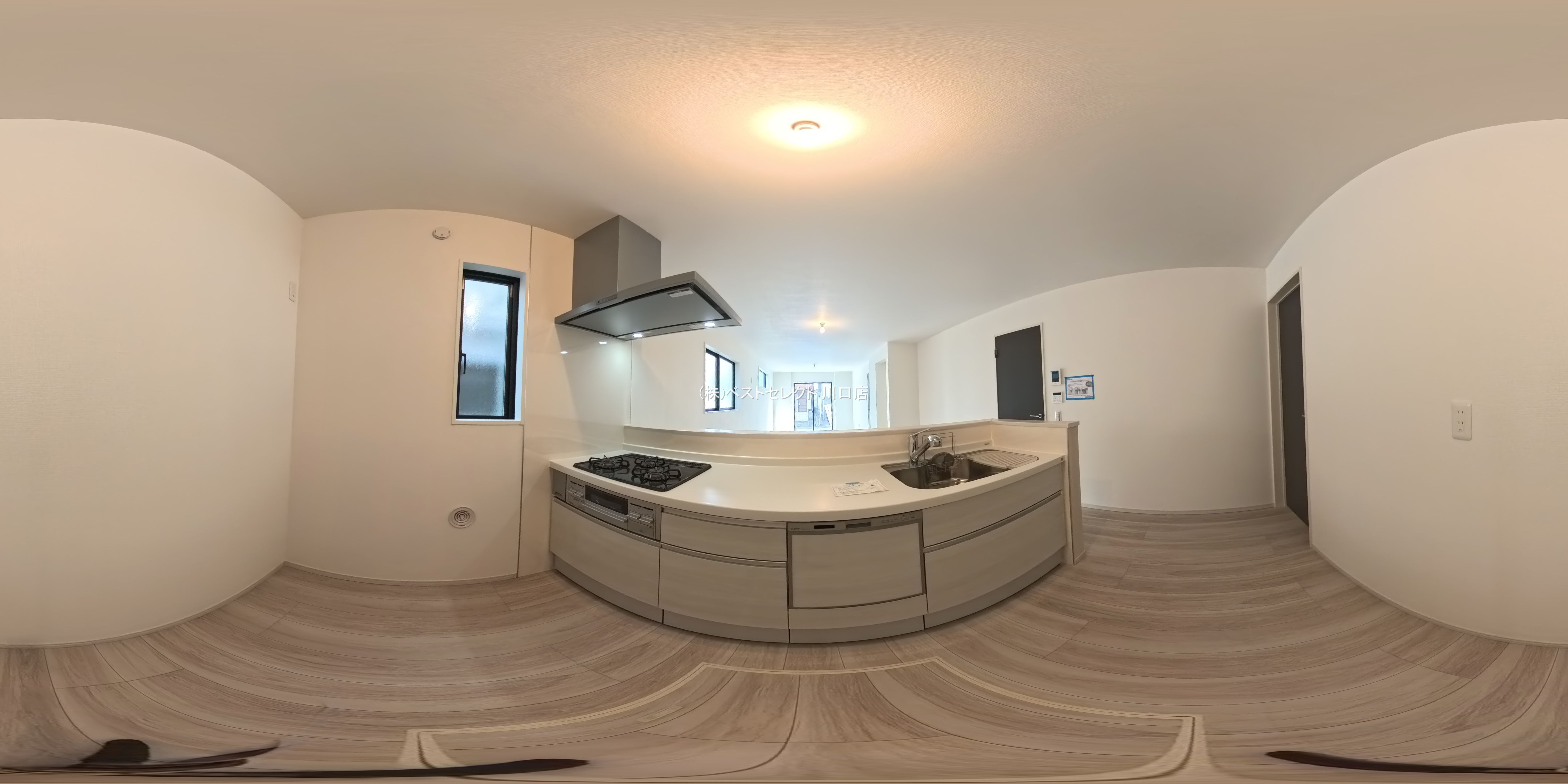 埼玉県川口市戸塚境町の新築戸建てパノラマ（キッチン）写真 2025年12月22日撮影