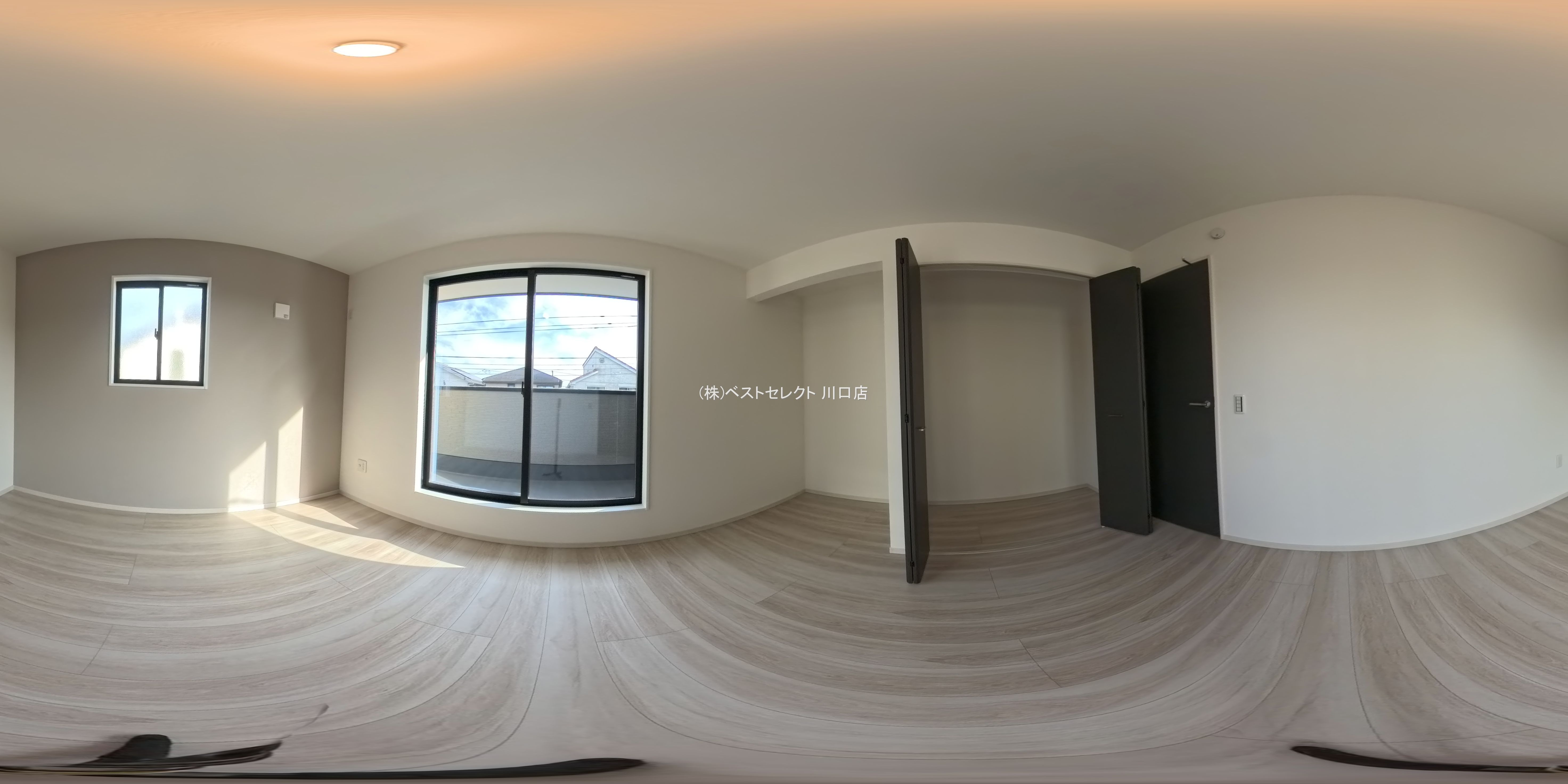 埼玉県川口市戸塚境町の新築戸建てパノラマ（居室メイン）写真 2025年12月22日撮影