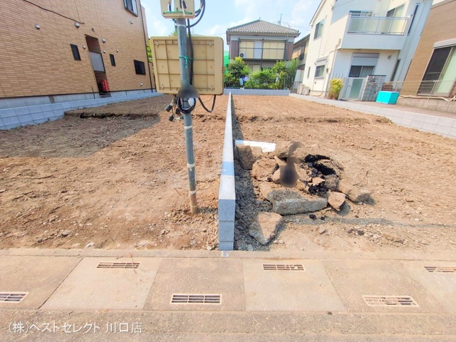 埼玉県川口市戸塚境町の新築戸建て更地・土地写真 2025年7月23日撮影