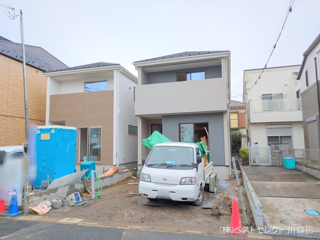 埼玉県川口市戸塚境町の新築戸建て外構写真 2025年10月19日撮影