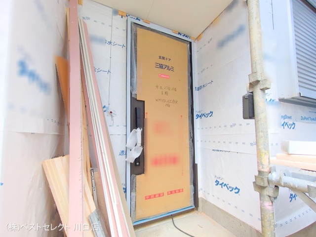 埼玉県川口市青木2丁目の新築戸建てシート写真 2025年7月13日撮影