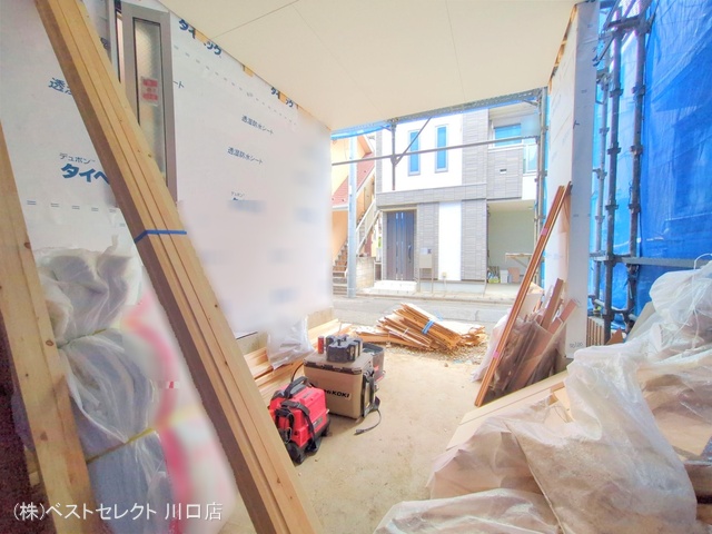 埼玉県川口市青木2丁目の新築戸建てシート写真 2025年7月13日撮影