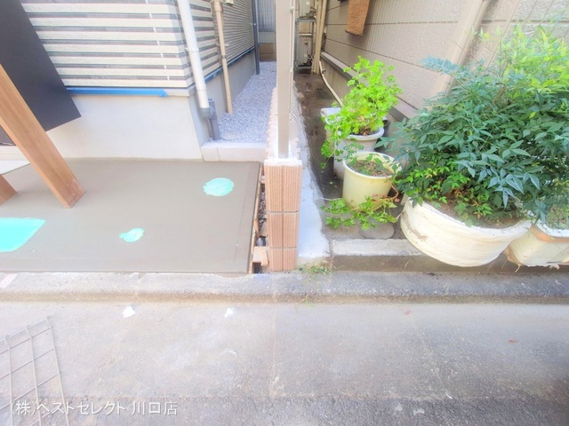 埼玉県川口市青木2丁目の新築戸建て外構写真 2025年9月1日撮影