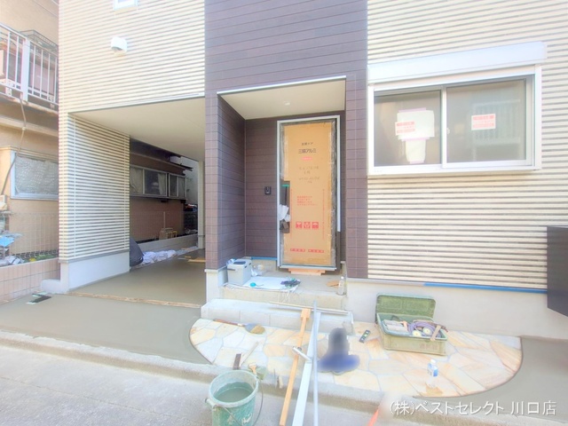 埼玉県川口市青木2丁目の新築戸建て外構写真 2025年9月1日撮影