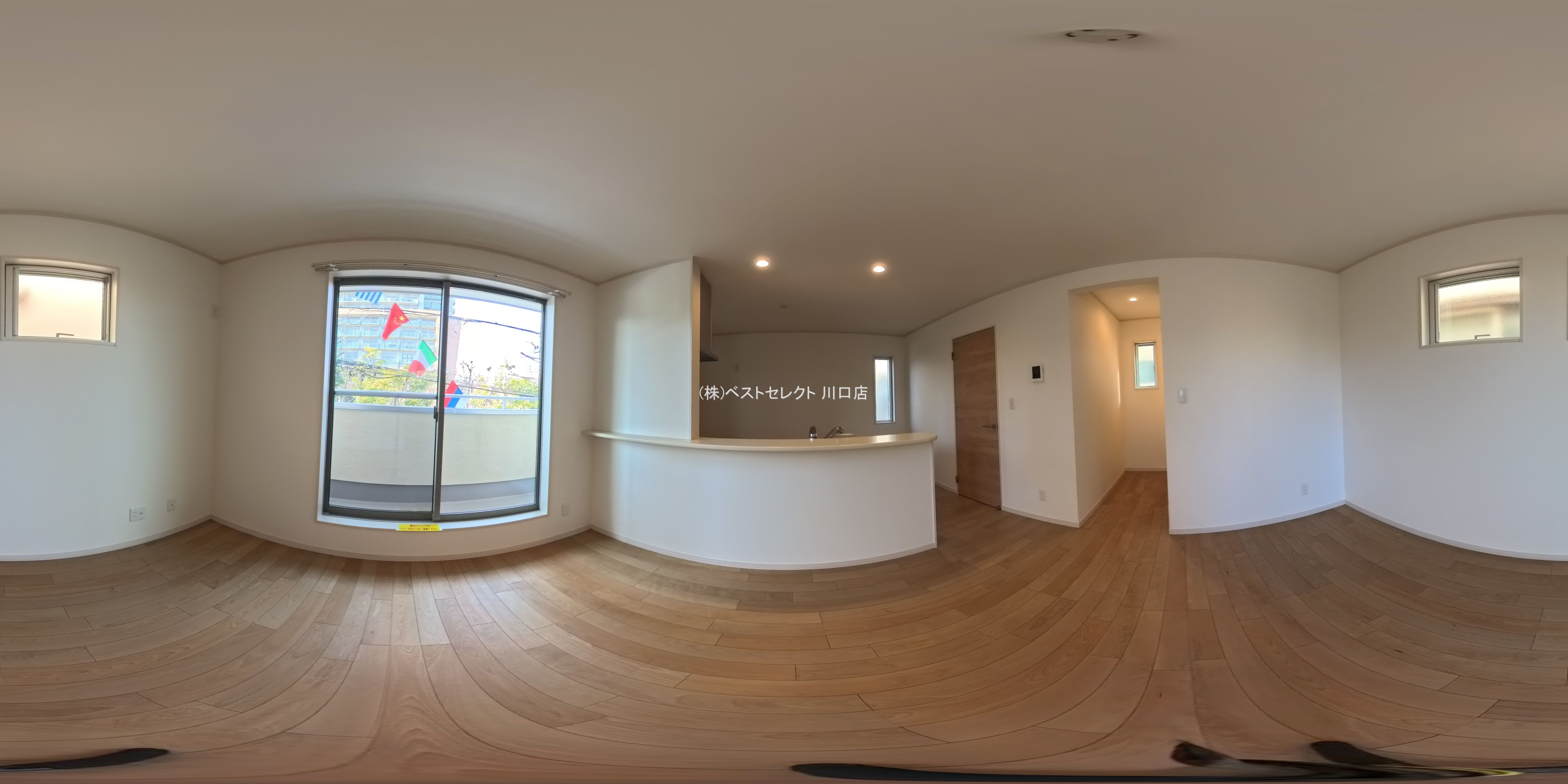 埼玉県川口市元郷４丁目の新築戸建てパノラマ（リビング）写真 2026年1月26日撮影