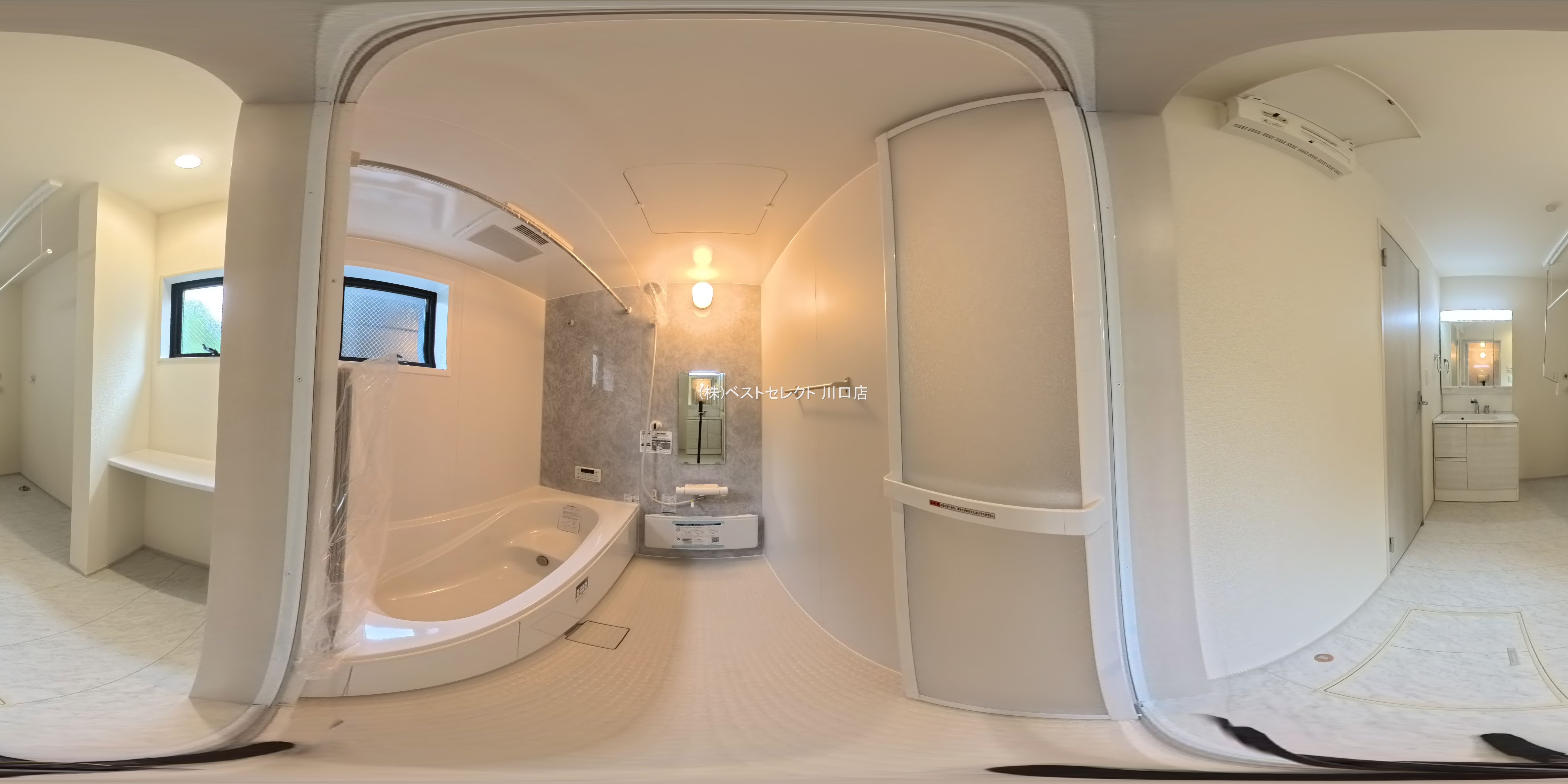 埼玉県戸田市笹目３丁目の新築戸建てパノラマ（お風呂）写真 2026年3月15日撮影