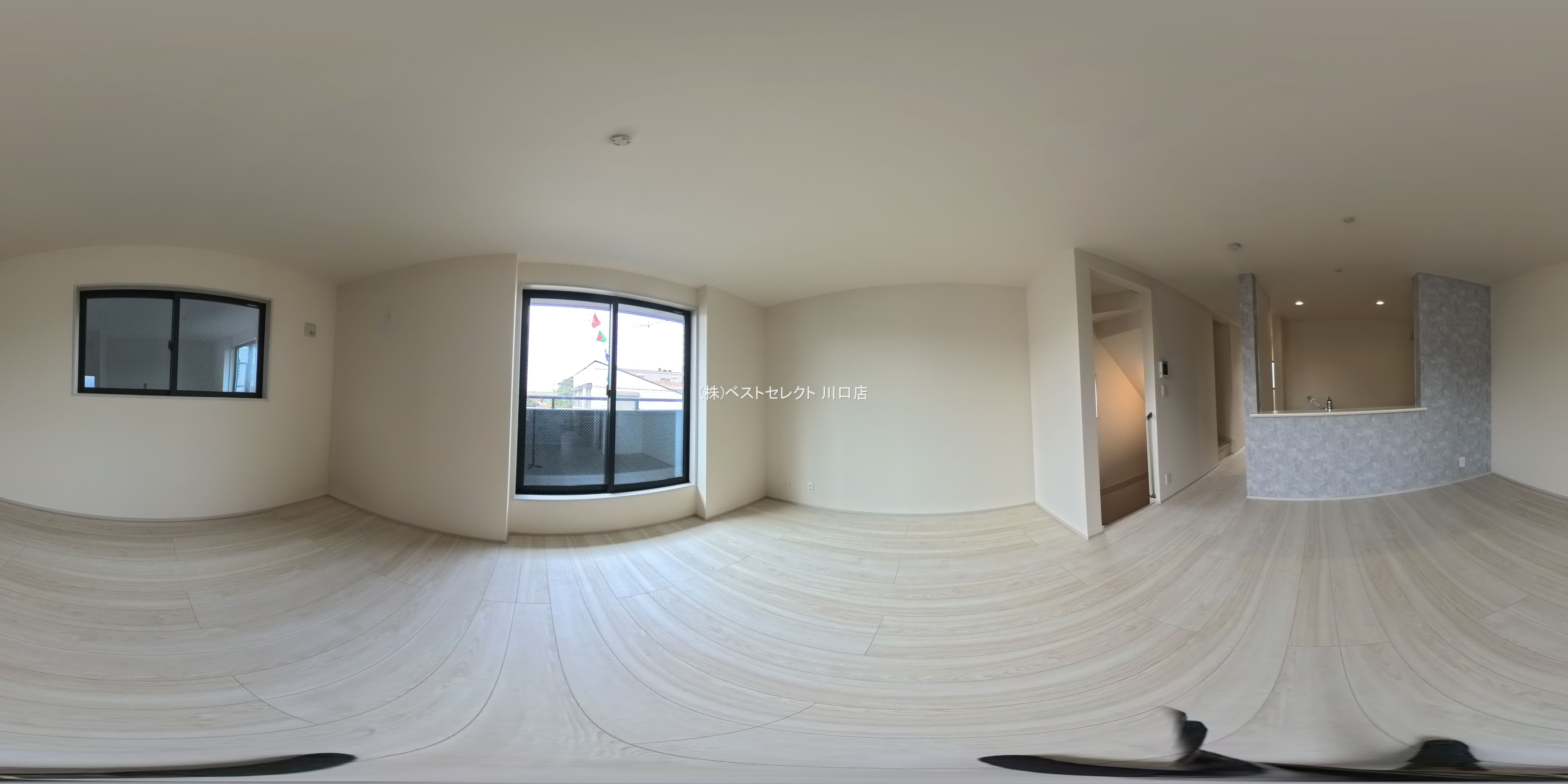 埼玉県戸田市笹目３丁目の新築戸建てパノラマ（リビング）写真 2026年3月15日撮影