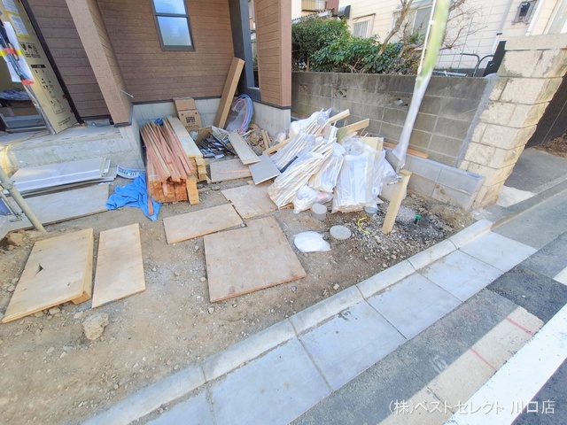 埼玉県戸田市笹目3丁目の新築戸建て外構写真 2026年1月21日撮影