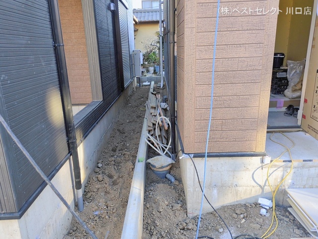 埼玉県戸田市笹目3丁目の新築戸建て外構写真 2026年1月21日撮影