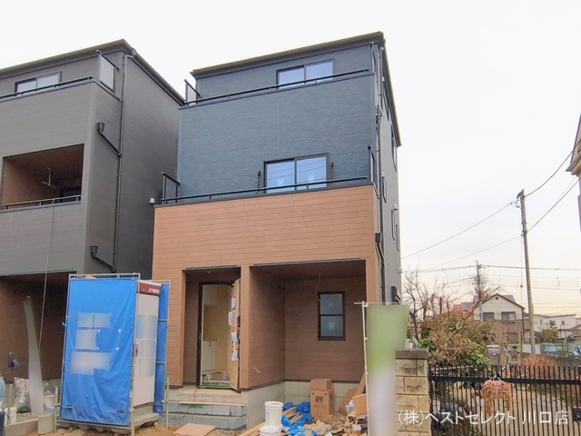 埼玉県戸田市笹目3丁目の新築戸建て外構写真 2026年2月9日撮影