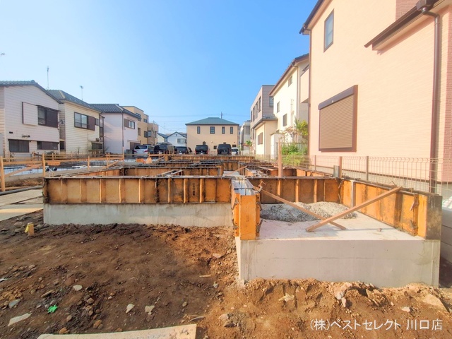 埼玉県戸田市喜沢２丁目の新築戸建て基礎写真 2025年9月9日撮影