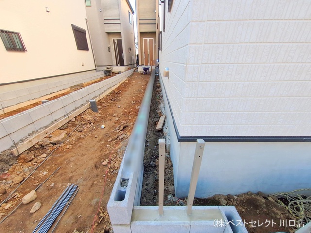 埼玉県戸田市喜沢２丁目の新築戸建て外構写真 2025年11月16日撮影