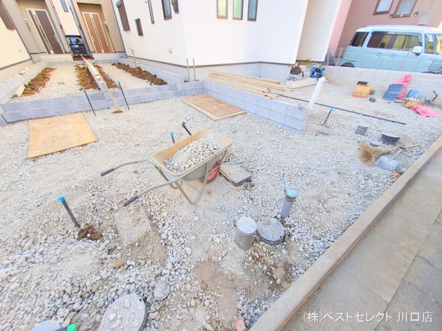 埼玉県戸田市喜沢２丁目の新築戸建て外構写真 2025年11月18日撮影