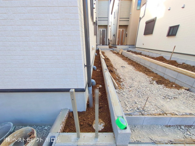 埼玉県戸田市喜沢2丁目の新築戸建て外構写真 2025年11月18日撮影