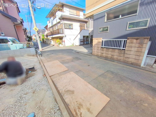 埼玉県戸田市喜沢２丁目の新築戸建て外構写真 2025年11月18日撮影