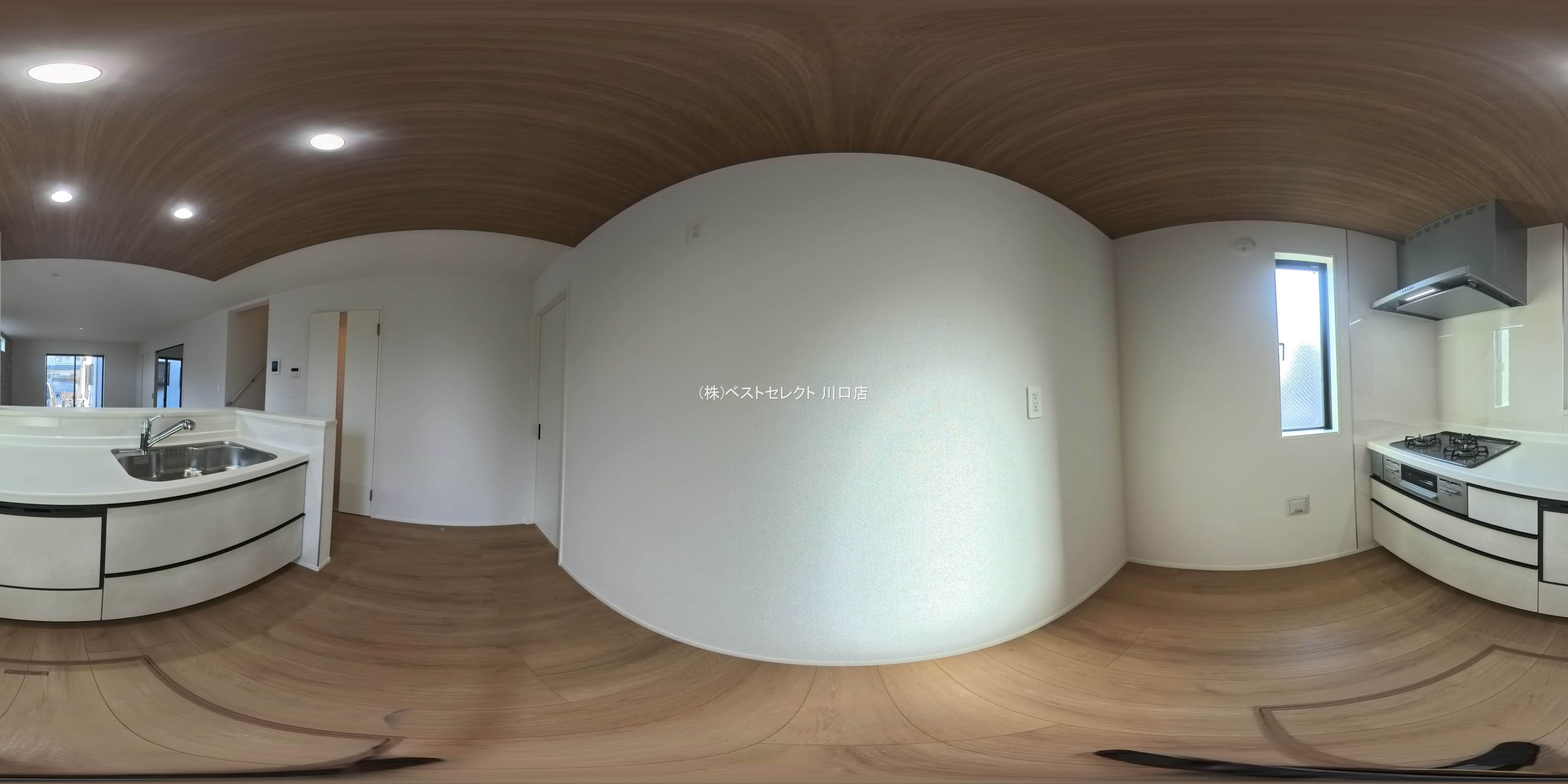 埼玉県蕨市南町４丁目の新築戸建てパノラマ（キッチン）写真 2026年1月14日撮影