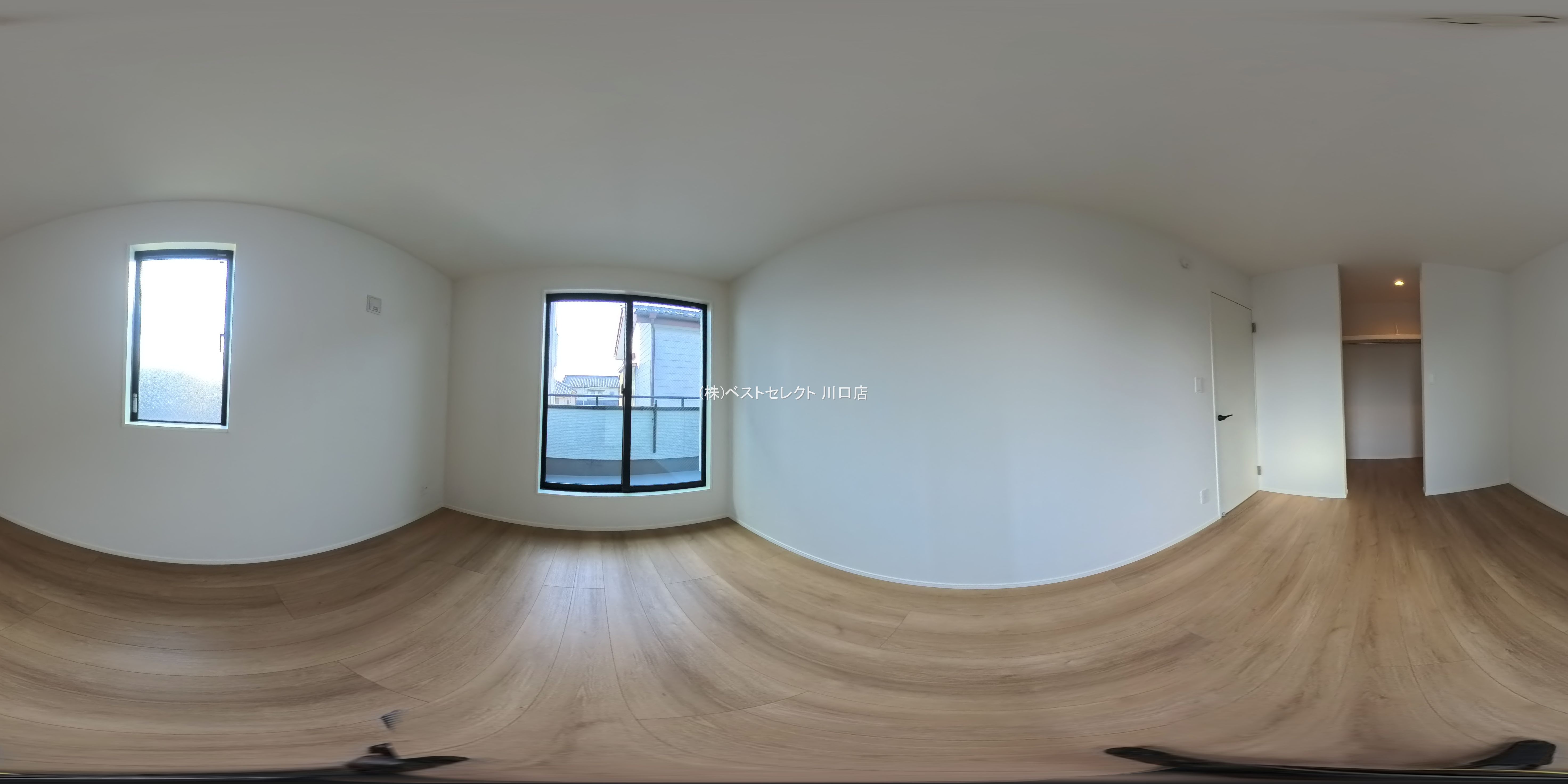 埼玉県蕨市南町４丁目の新築戸建てパノラマ（居室メイン）写真 2026年1月14日撮影