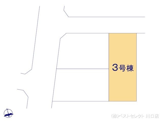 埼玉県蕨市南町４丁目の新築戸建て全体区画図 ※図面と異なる場合は現況を優先