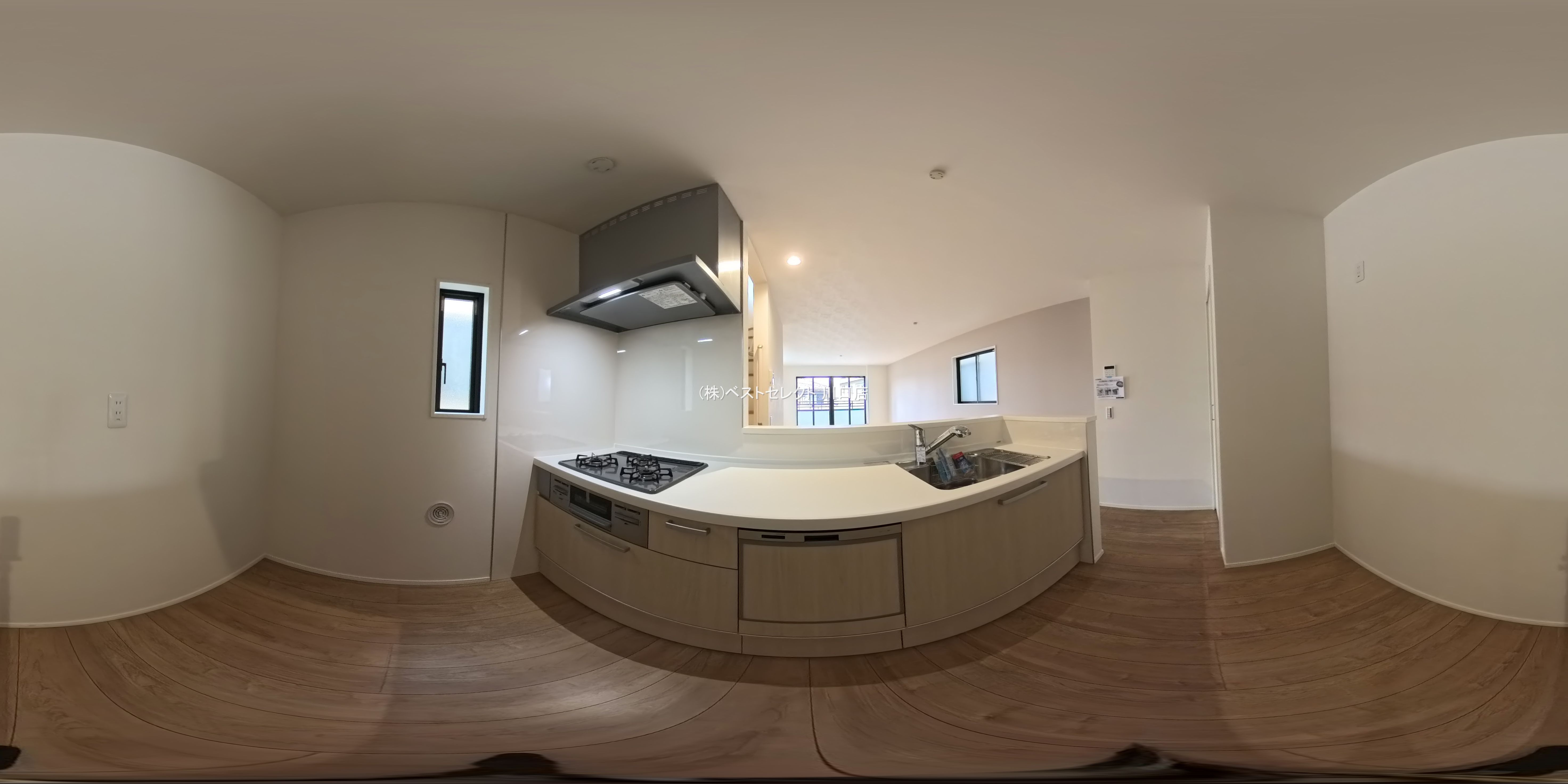 埼玉県川口市八幡木２丁目の新築戸建てパノラマ（キッチン）写真 2025年11月12日撮影