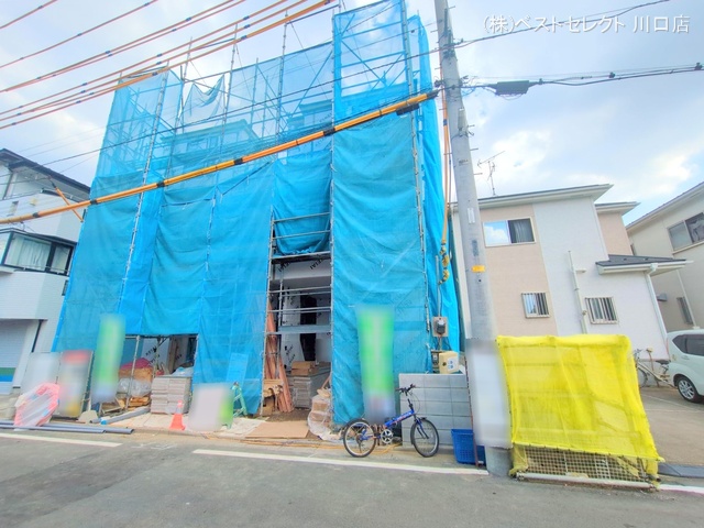 埼玉県川口市八幡木2丁目の新築戸建てシート写真 2025年9月7日撮影