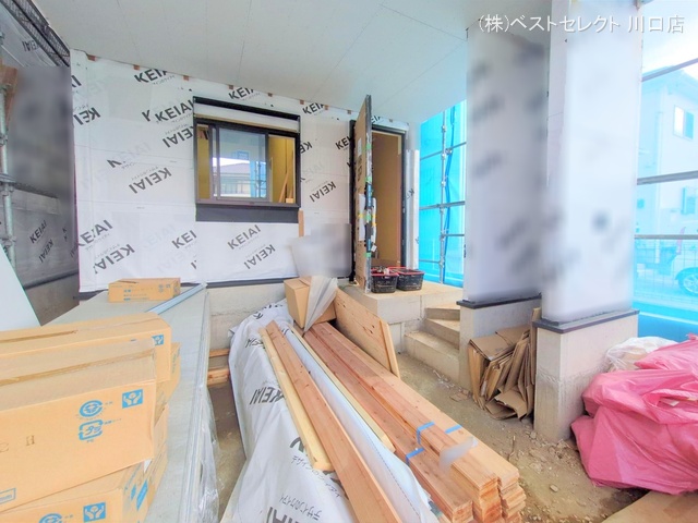 埼玉県川口市八幡木2丁目の新築戸建てシート写真 2025年9月7日撮影