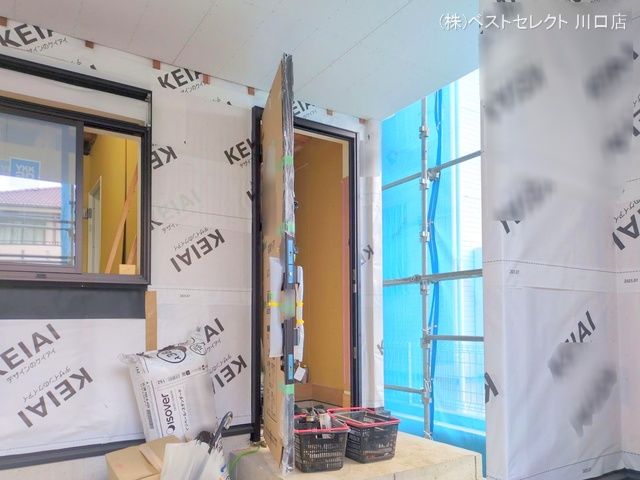 埼玉県川口市八幡木2丁目の新築戸建てシート写真 2025年9月7日撮影