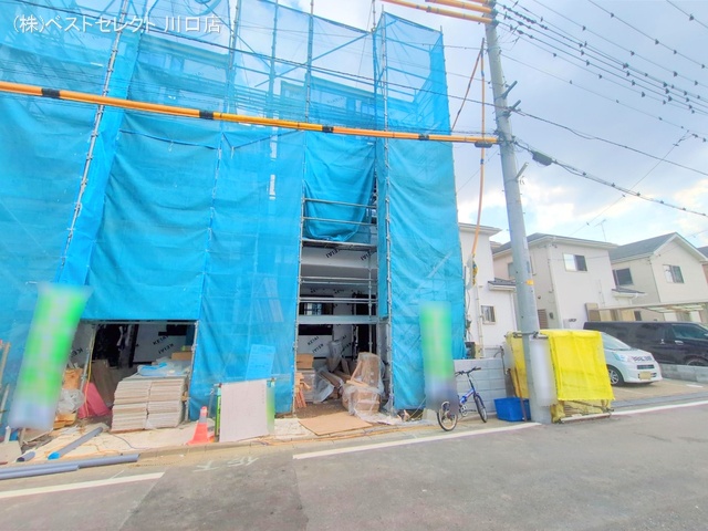 埼玉県川口市八幡木2丁目の新築戸建てシート写真 2025年9月7日撮影