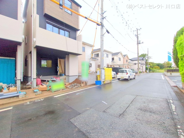 埼玉県川口市八幡木2丁目の新築戸建て外構写真 2025年9月30日撮影