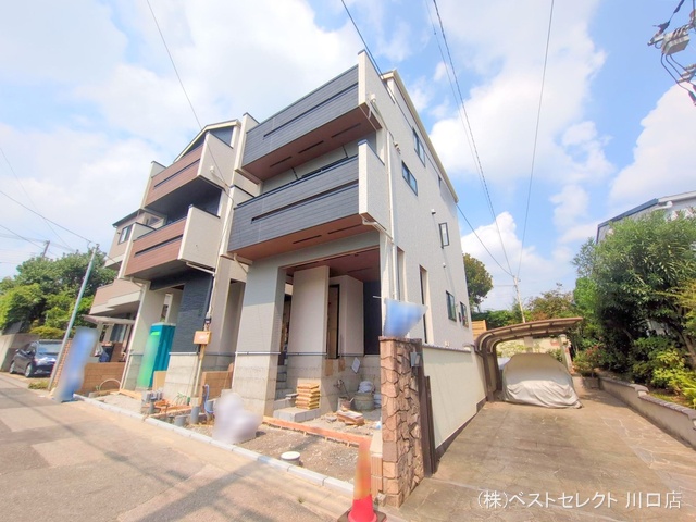 埼玉県川口市差間3丁目の新築戸建て外構写真 2025年9月15日撮影