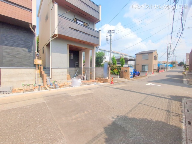 埼玉県川口市差間3丁目の新築戸建て外構写真 2025年9月15日撮影