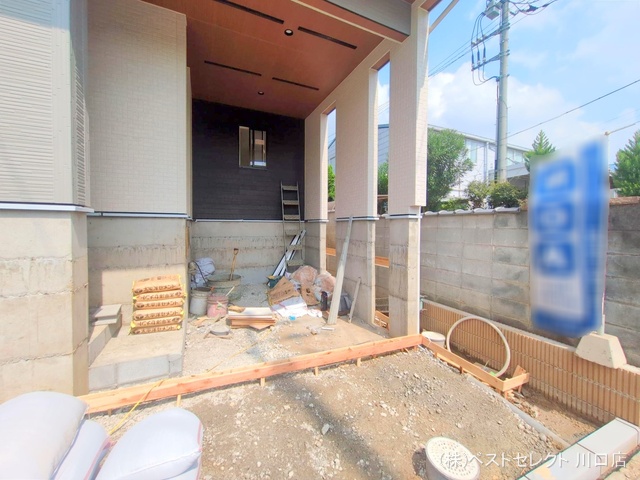 埼玉県川口市差間3丁目の新築戸建て外構写真 2025年9月15日撮影