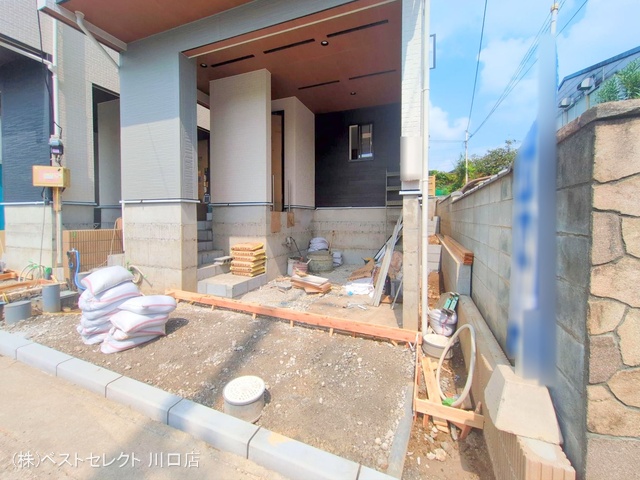 埼玉県川口市差間3丁目の新築戸建て外構写真 2025年9月15日撮影