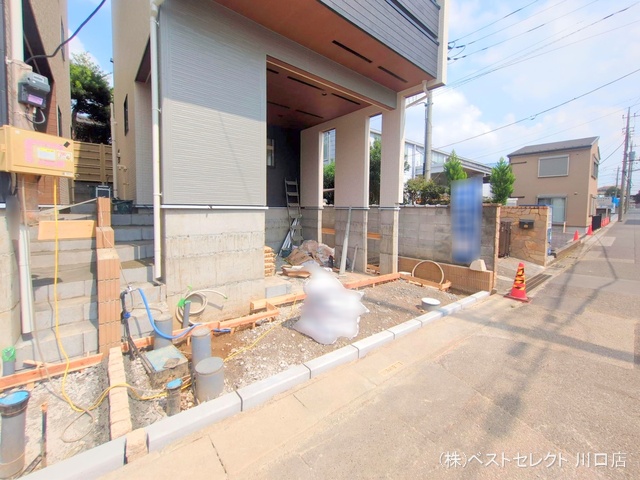 埼玉県川口市差間3丁目の新築戸建て外構写真 2025年9月15日撮影