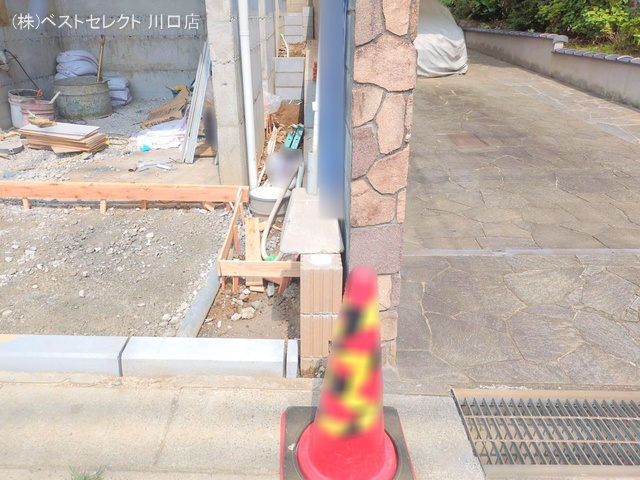 埼玉県川口市差間3丁目の新築戸建て外構写真 2025年9月15日撮影