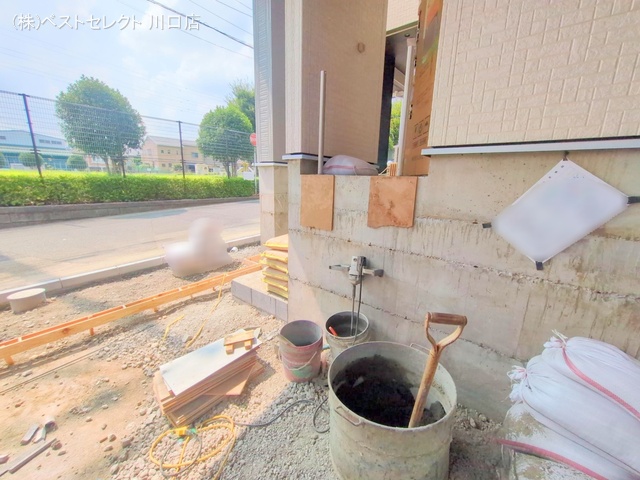 埼玉県川口市差間3丁目の新築戸建て外構写真 2025年9月15日撮影