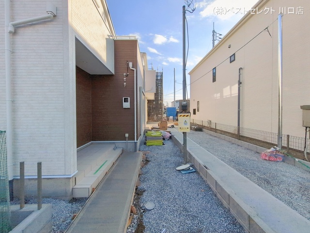 埼玉県川口市大字伊刈の新築戸建て外構写真 2026年1月19日撮影