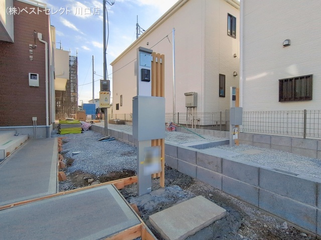 埼玉県川口市大字伊刈の新築戸建て外構写真 2026年1月19日撮影