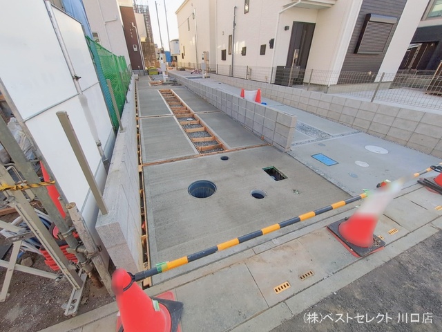 埼玉県川口市大字伊刈の新築戸建て外構写真 2026年1月19日撮影
