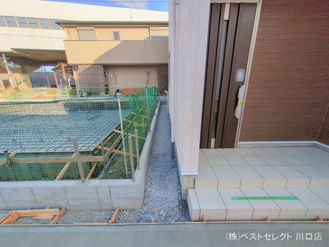 埼玉県川口市大字伊刈の新築戸建て外構写真 2026年1月19日撮影