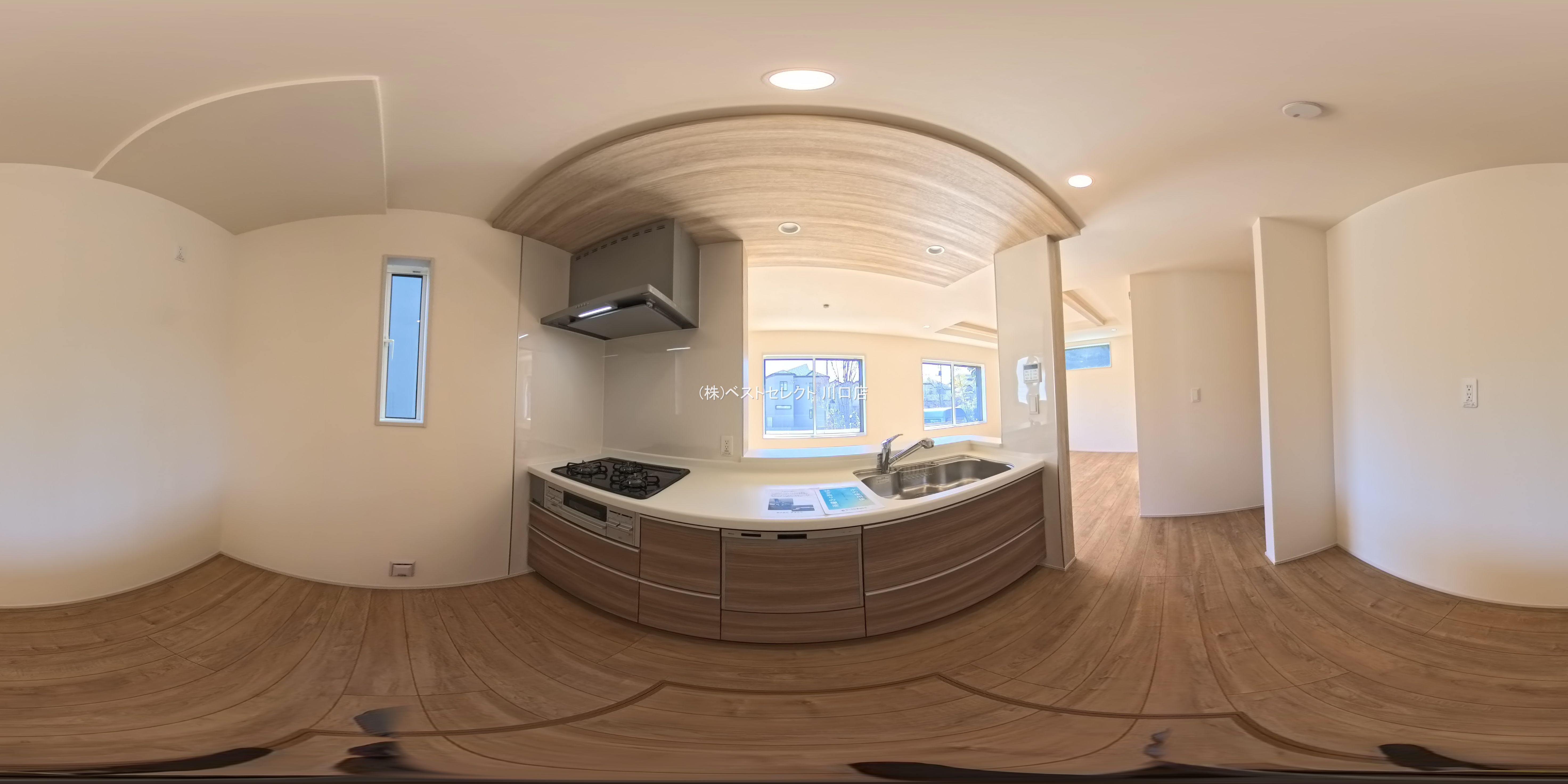 埼玉県川口市大字安行領家の新築戸建てパノラマ（キッチン）写真 2026年2月18日撮影